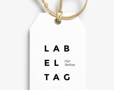 бирка с надписью Lab el tag